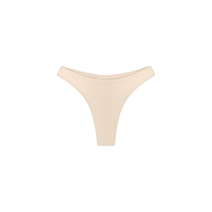 Women's Bamboo Lyocell Balance Thong in Beige — LunaLeila | Hormone-Sa