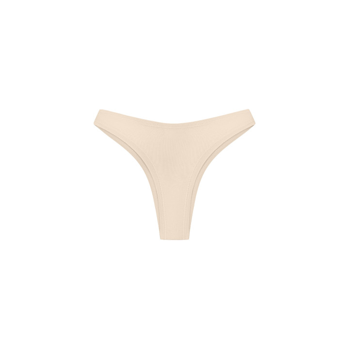 Women's Bamboo Lyocell Balance Thong in Beige — LunaLeila | Hormone-Sa