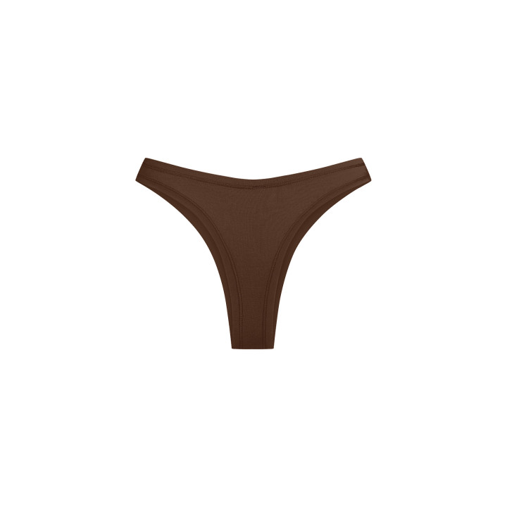 Women's Bamboo Lyocell Balance Thong in Brown — LunaLeila | Hormone-Sa