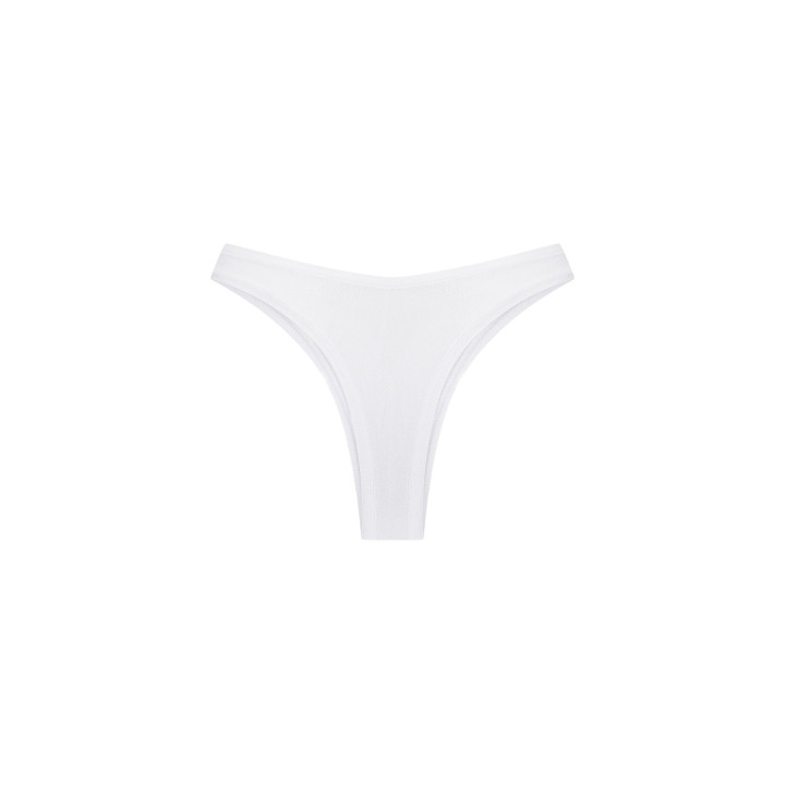Women's Bamboo Lyocell Balance Thong in White — LunaLeila | Hormone-Sa