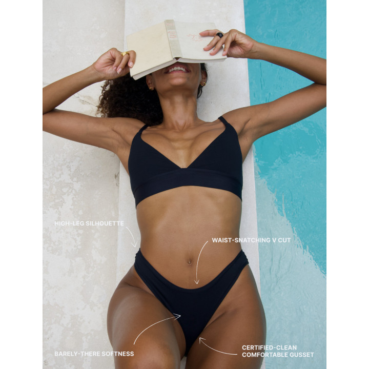 Balance Thong 5-Pack in Black — LunaLeila | Hormone-Safe Non-Toxic Und