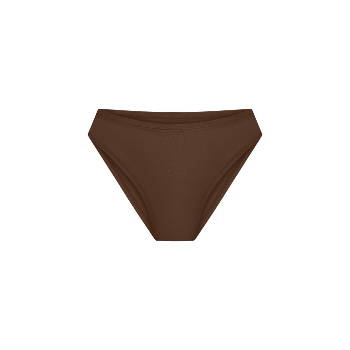 Women’s Bamboo Lyocell Elevate High-Rise Bikini in Brown — LunaLeila |