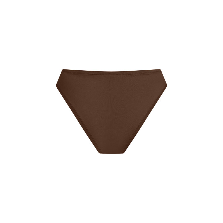 Women’s Bamboo Lyocell Elevate High-Rise Bikini in Brown — LunaLeila |