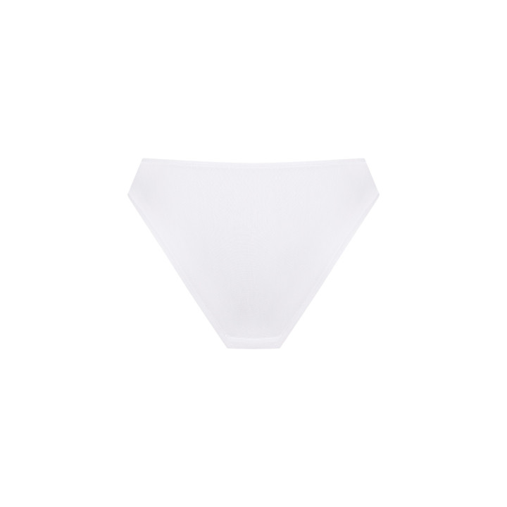 Women’s Bamboo Lyocell Elevate High-Rise Bikini in White — LunaLeila |