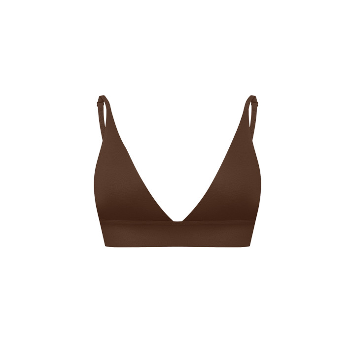 Harmony Triangle Bra in Brown — LunaLeila | Hormone-Safe Non-Toxic Und
