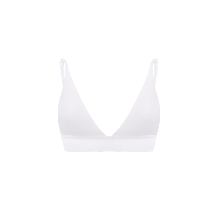 Harmony Triangle Bra in White — LunaLeila | Hormone-Safe Non-Toxic Und