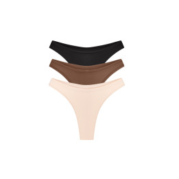 Sepia Thong 3-pack — LunaLeila | Hormone-Safe Non-Toxic Underwear