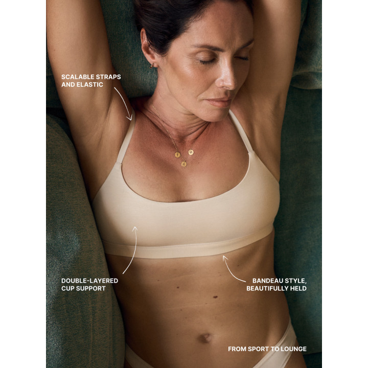 Support  Bralette in Beige — LunaLeila | Hormone-Safe Non-Toxic Underw