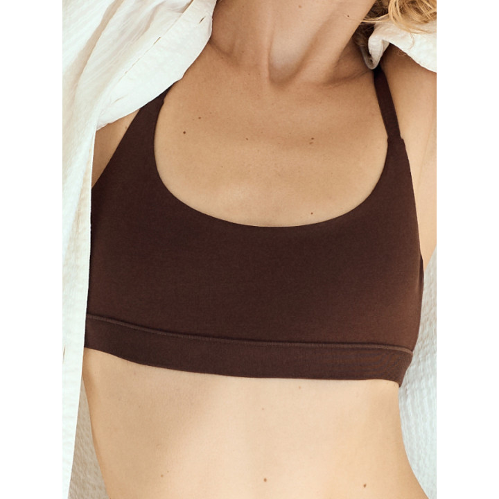Support  Bralette in Brown — LunaLeila | Hormone-Safe Non-Toxic Underw
