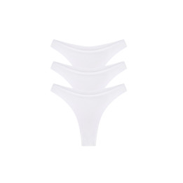 Balance Thong 3-Pack in White — LunaLeila | Hormone-Safe Non-Toxic Und
