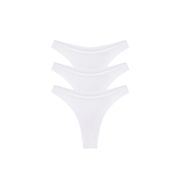 Balance Thong 3-Pack in White — LunaLeila | Hormone-Safe Non-Toxic Und