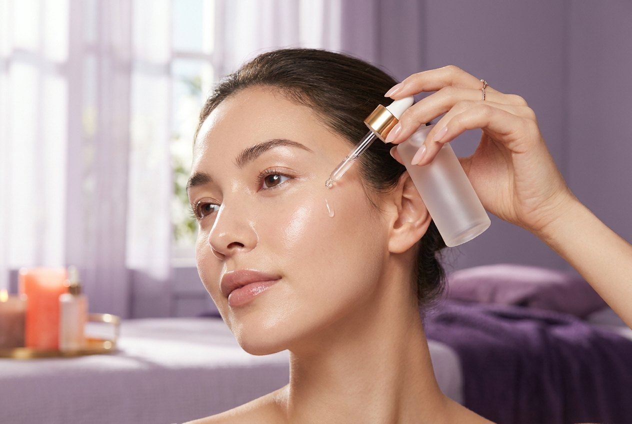 Applying a RICHESSE skin-booster serum